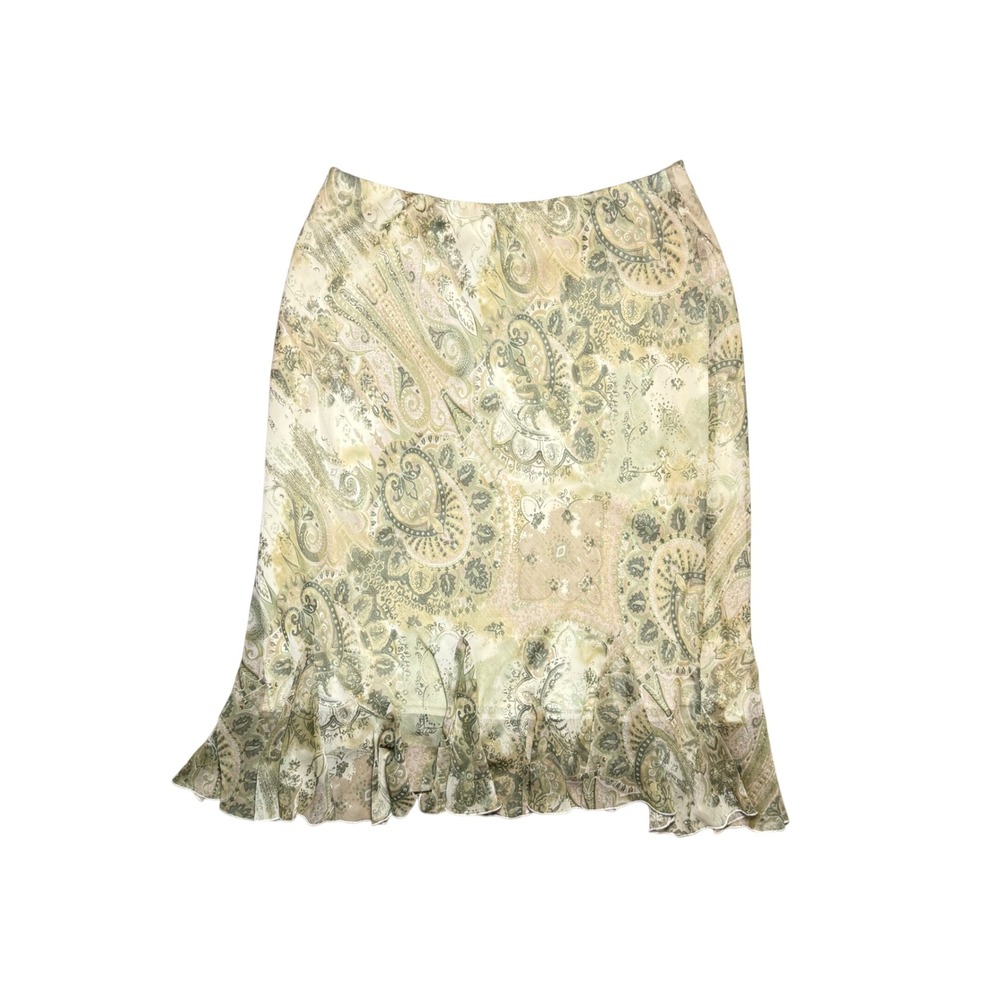 Dressbarn Womens Paisley Midi Skirt